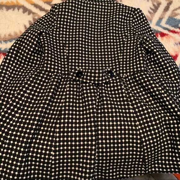 Perfect black and white peplum pea coat - Picture 3 of 7